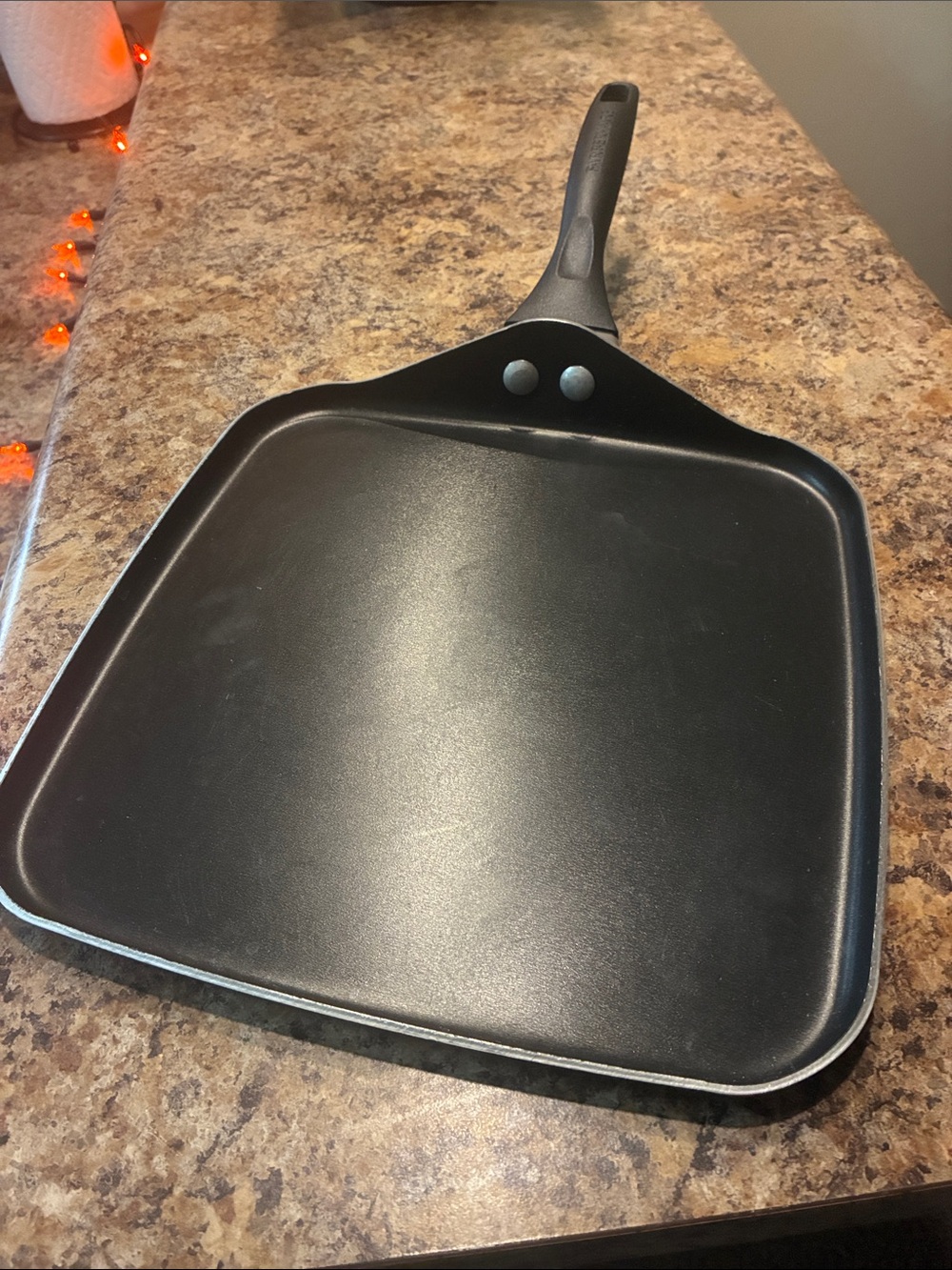 Farberware Black Square Nonstick Griddle Pan